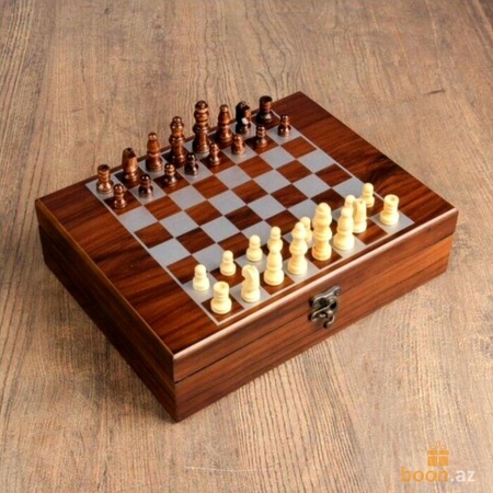 Деревянный набор 2 в 1 Шахматы и Лото